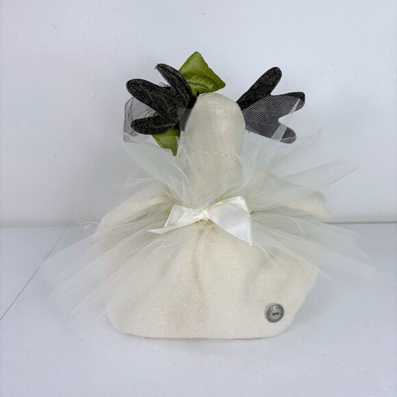 Woof & Poof Reindeer Ballerina Tutu Bow Shelf Sitter Bean Holiday Doll - Picture 6 of 8